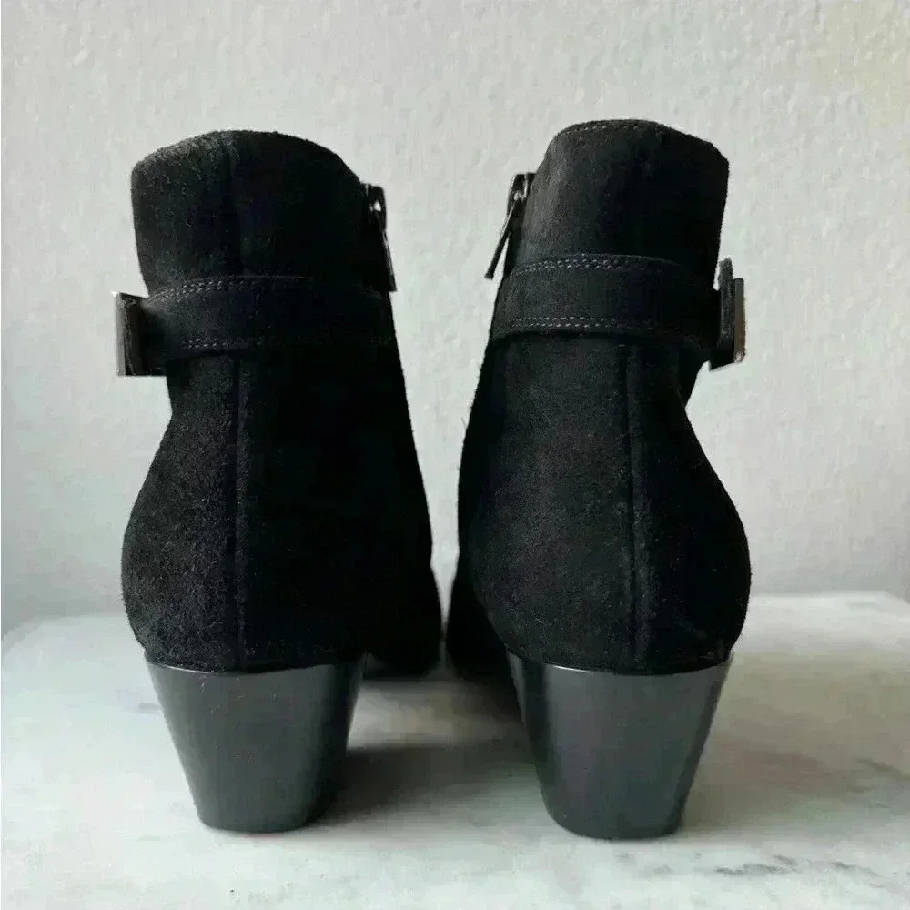 Saint Laurent Women’s‎ Suede Black Ankle Boots Size 6 - Picture 6 of 9